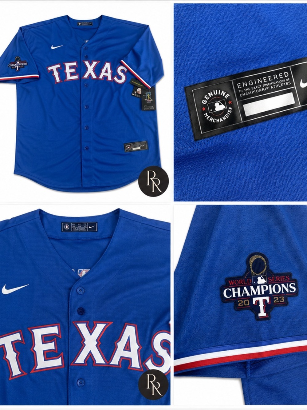 Nike Texas Rangers Adolis Garcia #53 World Series Champions Jersey NWT